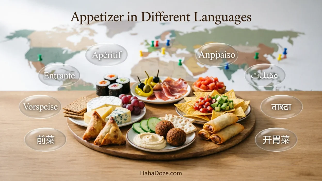 Appetizer in Different Languages with Pronunciation