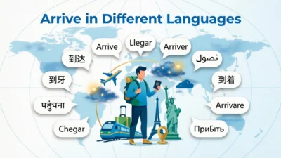 Arrive in Different Languages