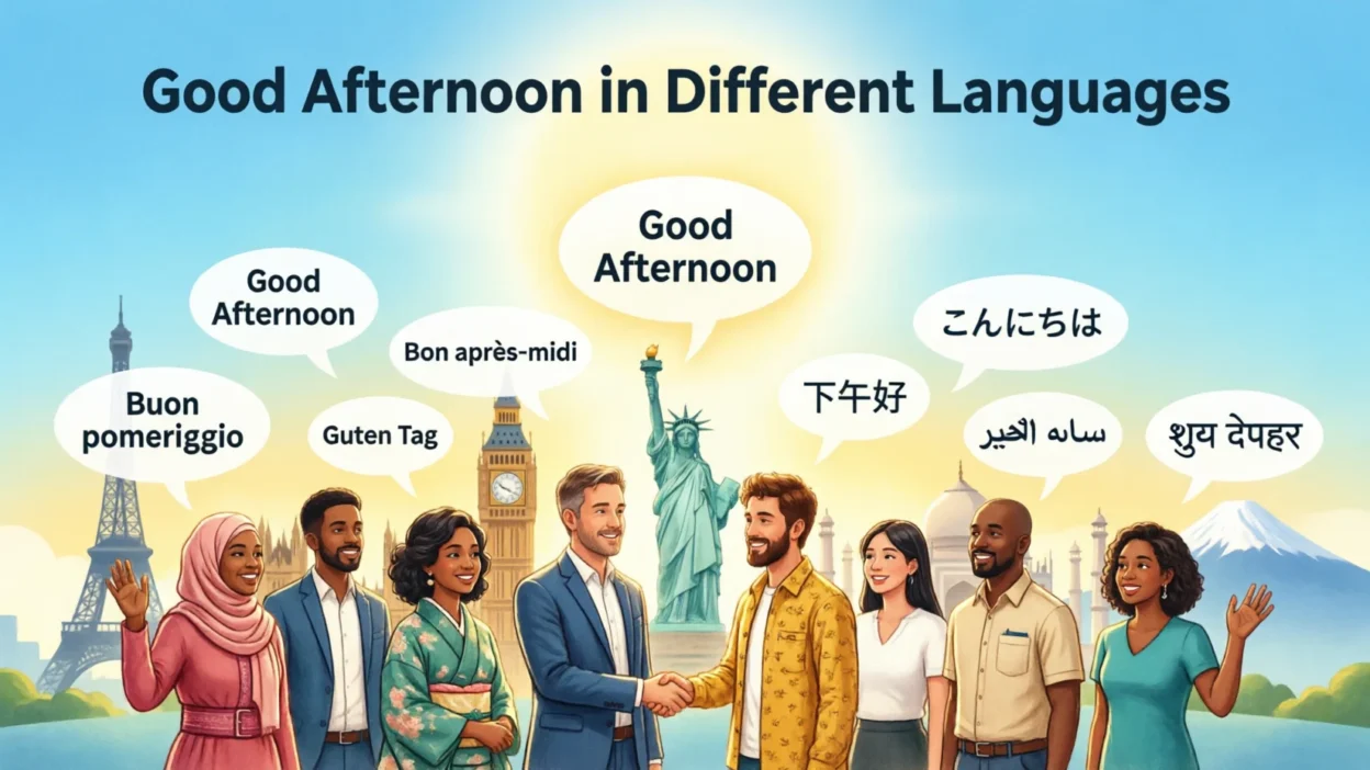 Good Afternoon in Different Languages