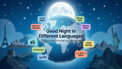Good Night in Different Languages