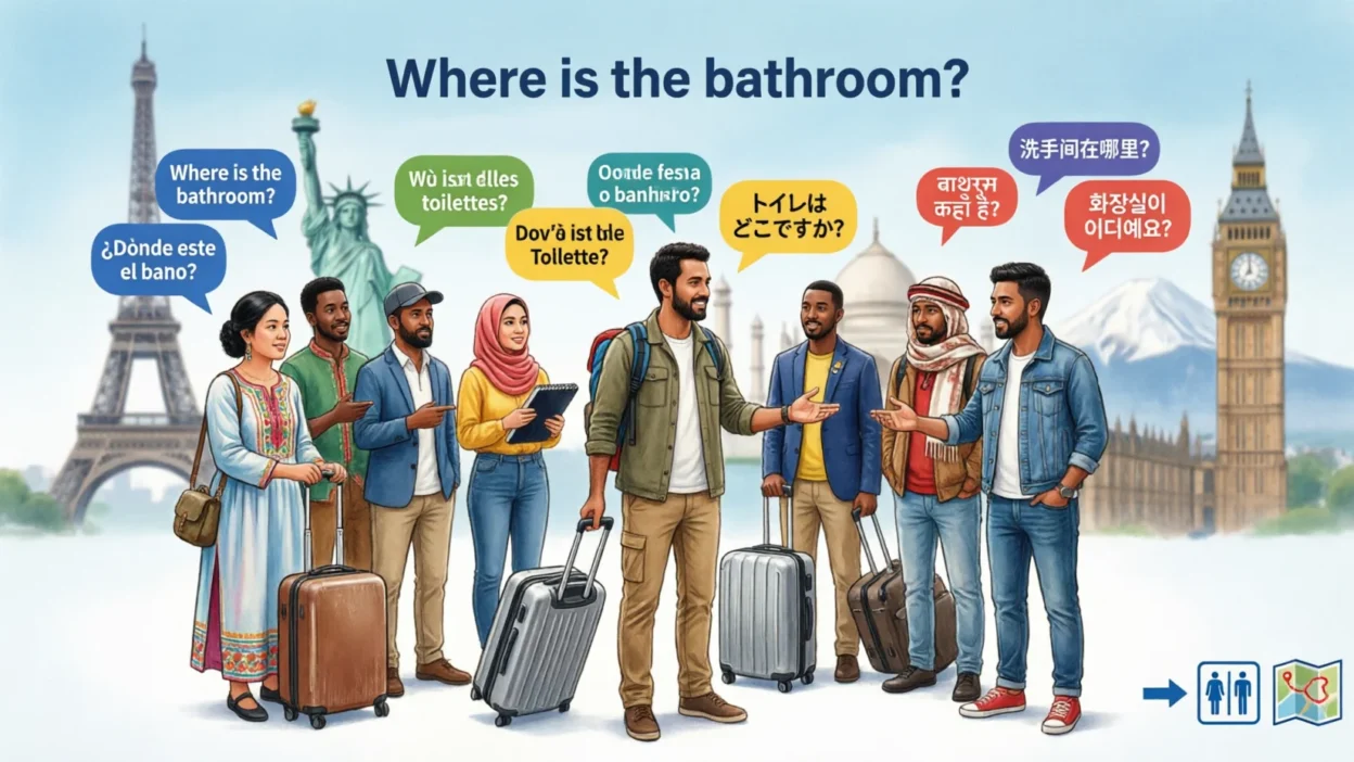 Where Is the Bathroom in Different Languages