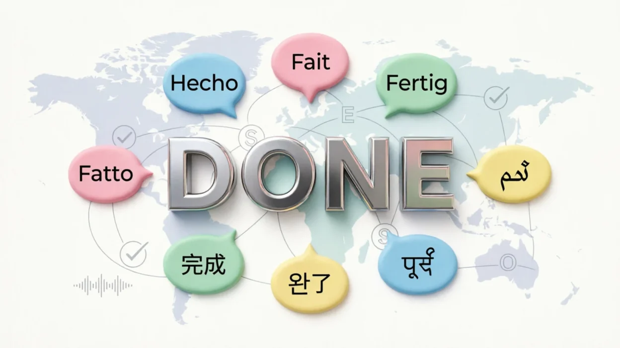 Done in Different Languages