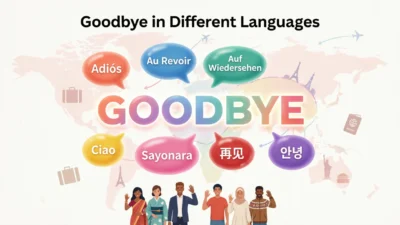 Goodbye in Different Languages
