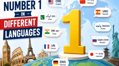 Number 1 in Different Languages