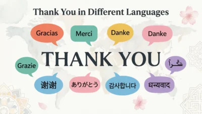 Thank You in Different Languages